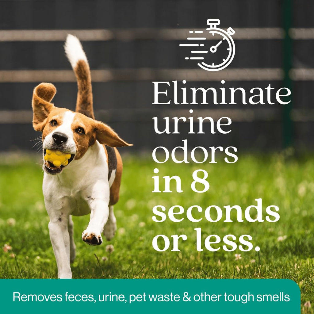 Eco Strong Outdoor Odor Eliminator | Outside Dog Urine Enzyme Cleaner – Powerful Pet, Cat, Animal Scent Deodorizer | Professional Strength for Yard