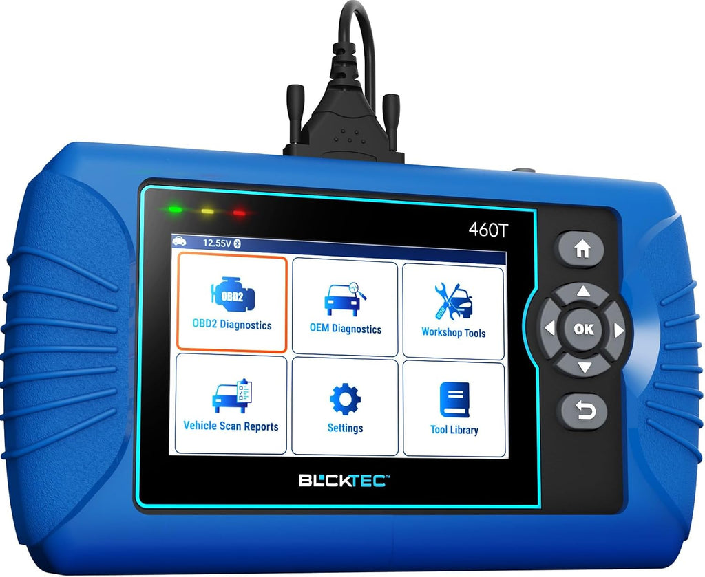 BLCKTEC 460T OBD2 Scanner Car Code Reader Engine ABS SRS Transmission Diagnostic Tool, 12 Reset Services, Oil/TPMS/EPB/BMS/SAS/DPF/Throttle Reset