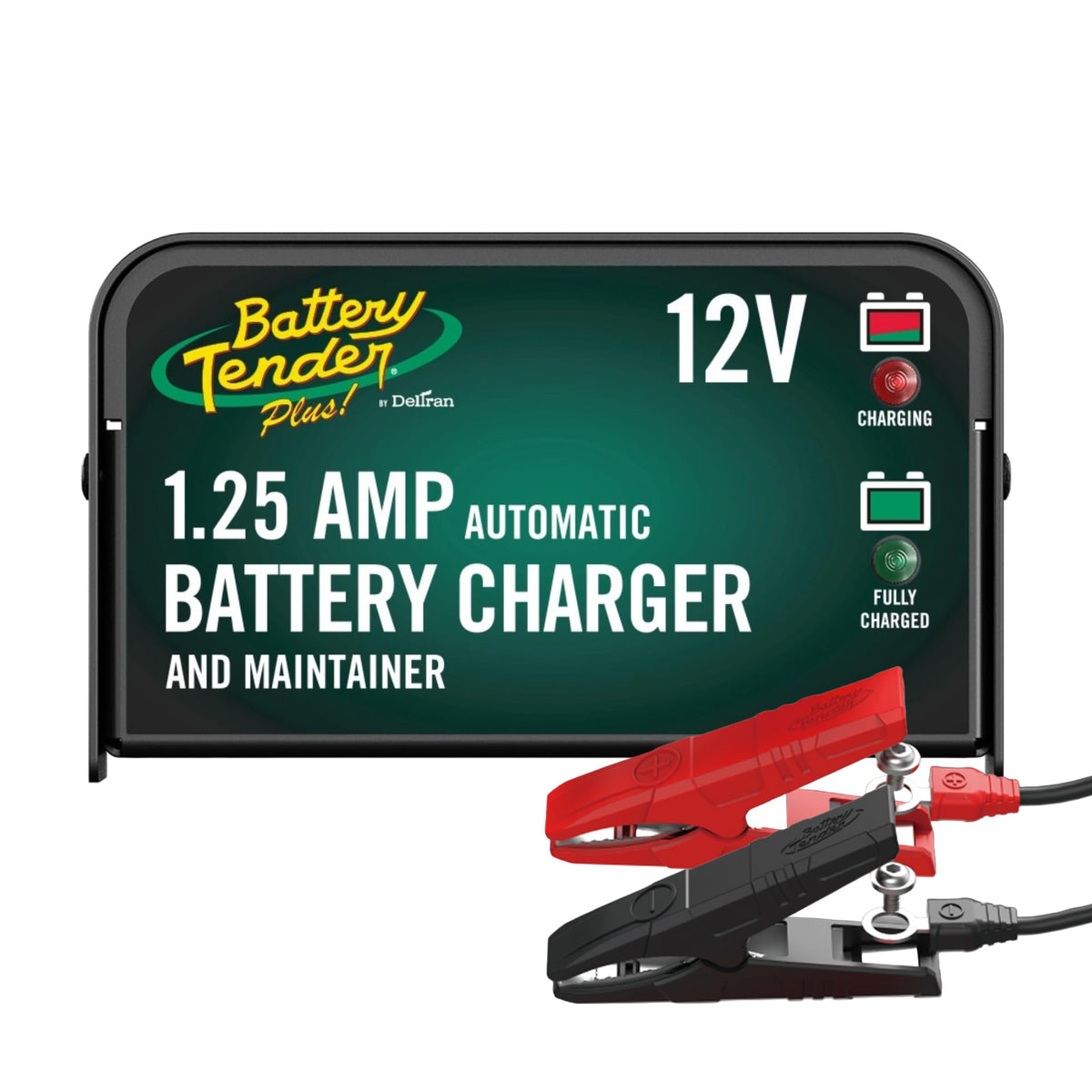 Battery Tender Plus 12V 1.25 AMP Car & Motorcycle Battery Charger and Maintainer, Float Charge for Automotive, and ATVs - Smarter Than a Trickle