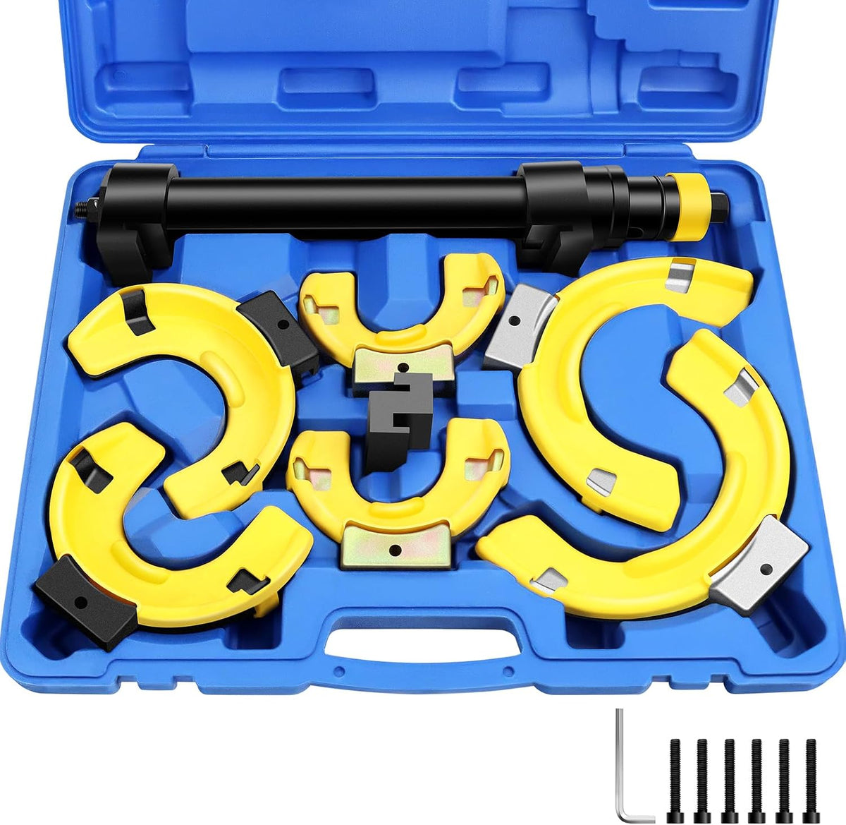 JIFETOR MacPherson Strut Spring Compression Tool Kit Motorcycles Cars SUVs