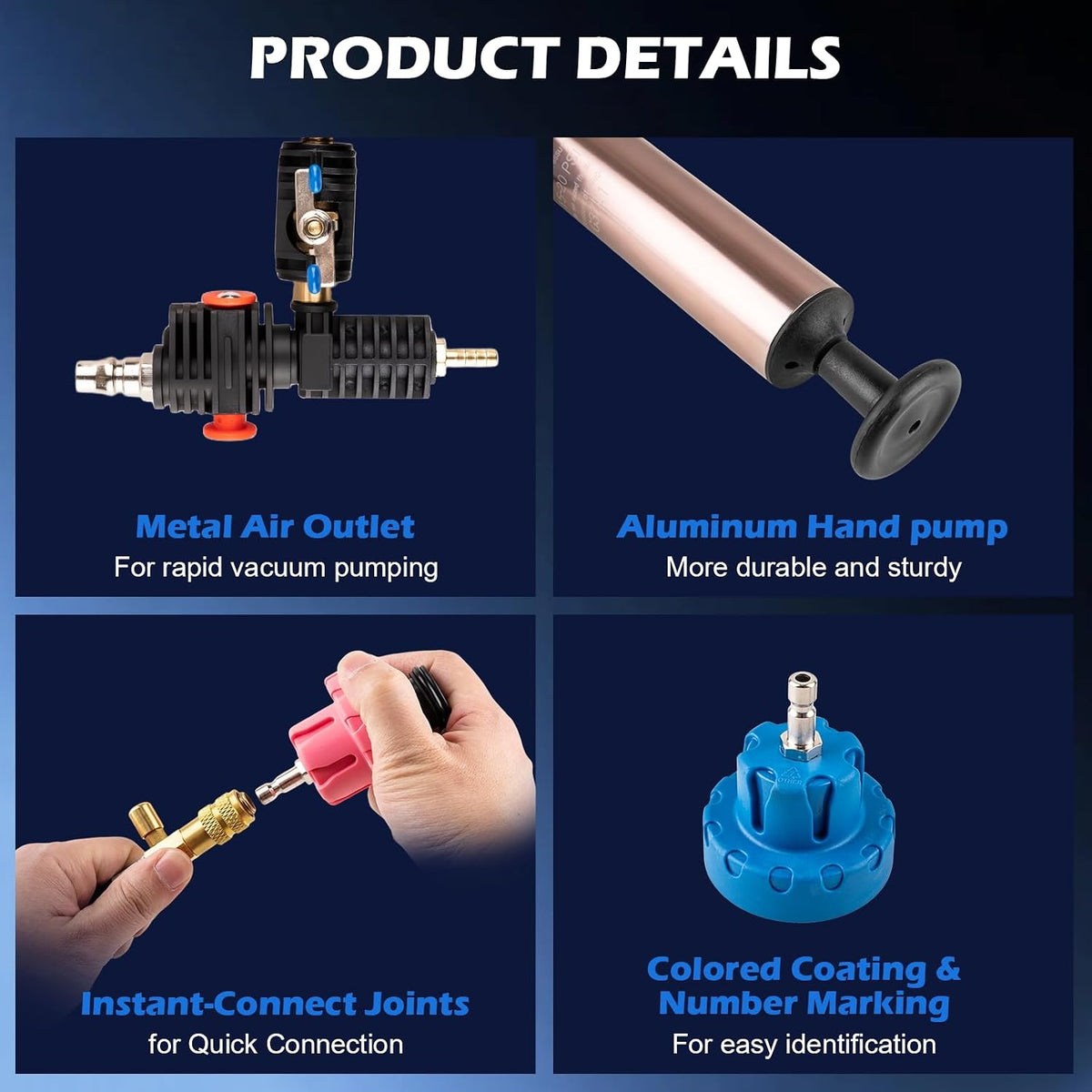 31 PCS Coolant Pressure Tester Kit with 23 Adapters