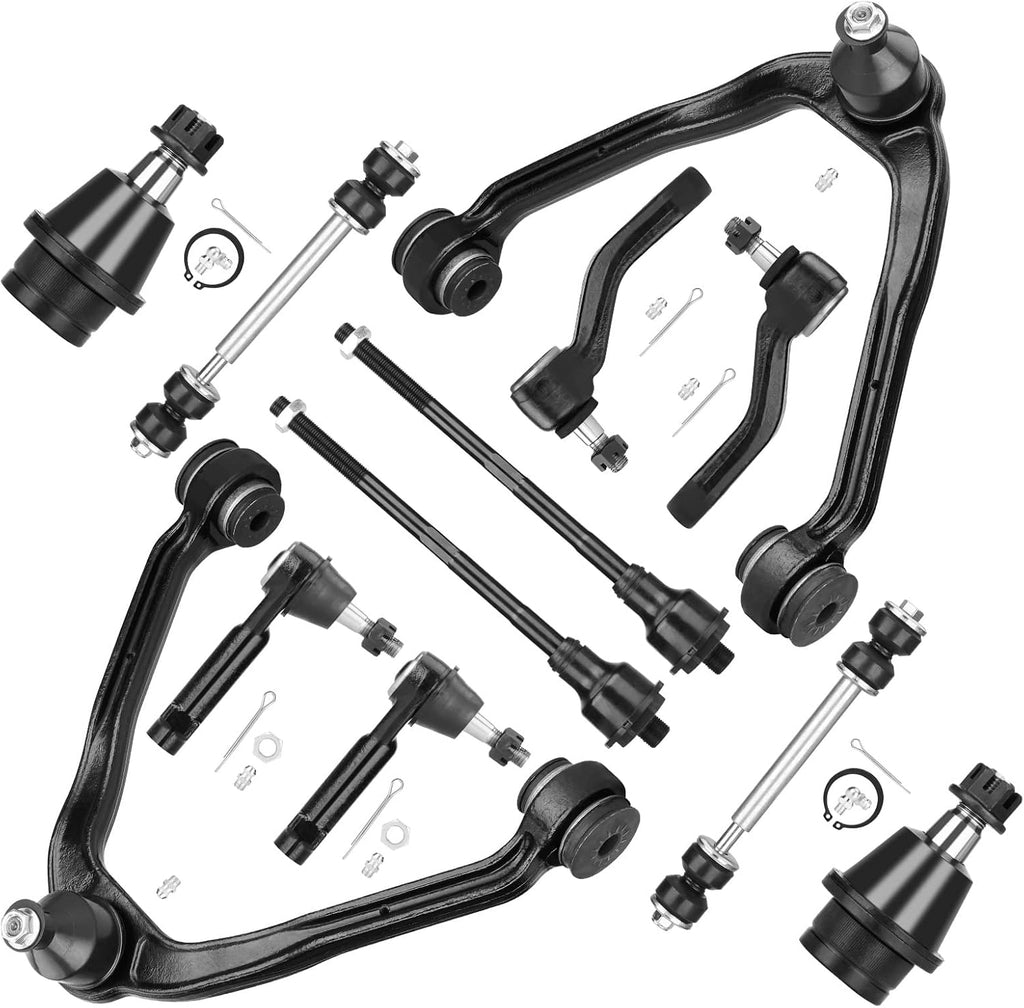 Front Upper Control Arm Suspension Kit Fit for 1999-2006 Chevy Silverado Sierra 1500 2000-2006 Suburban Yukon Tahoe 2002-2006 Avalanche Escalade with