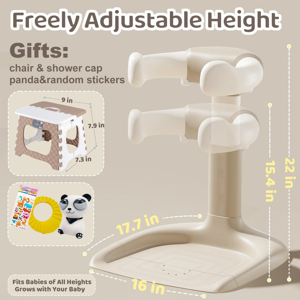 Baby Shower Stand, Sit & Stand Bath Support for Toddlers