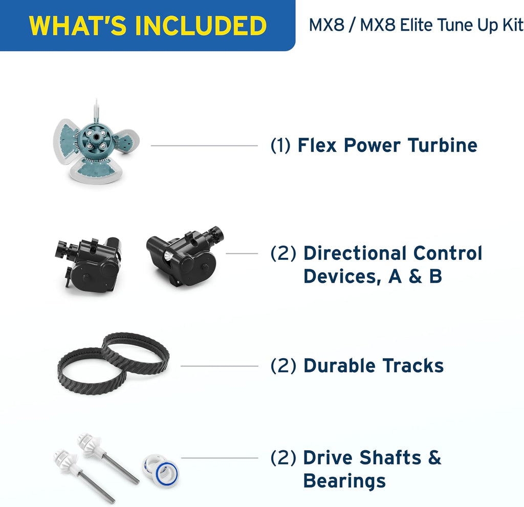 Zodiac Genuine Parts MX8 / MX8 Elite Factory Tune Up Kit R0796200, All-Inclusive Suction Cleaner Performance Tune-Up Kit MX8 and MX8 Elite