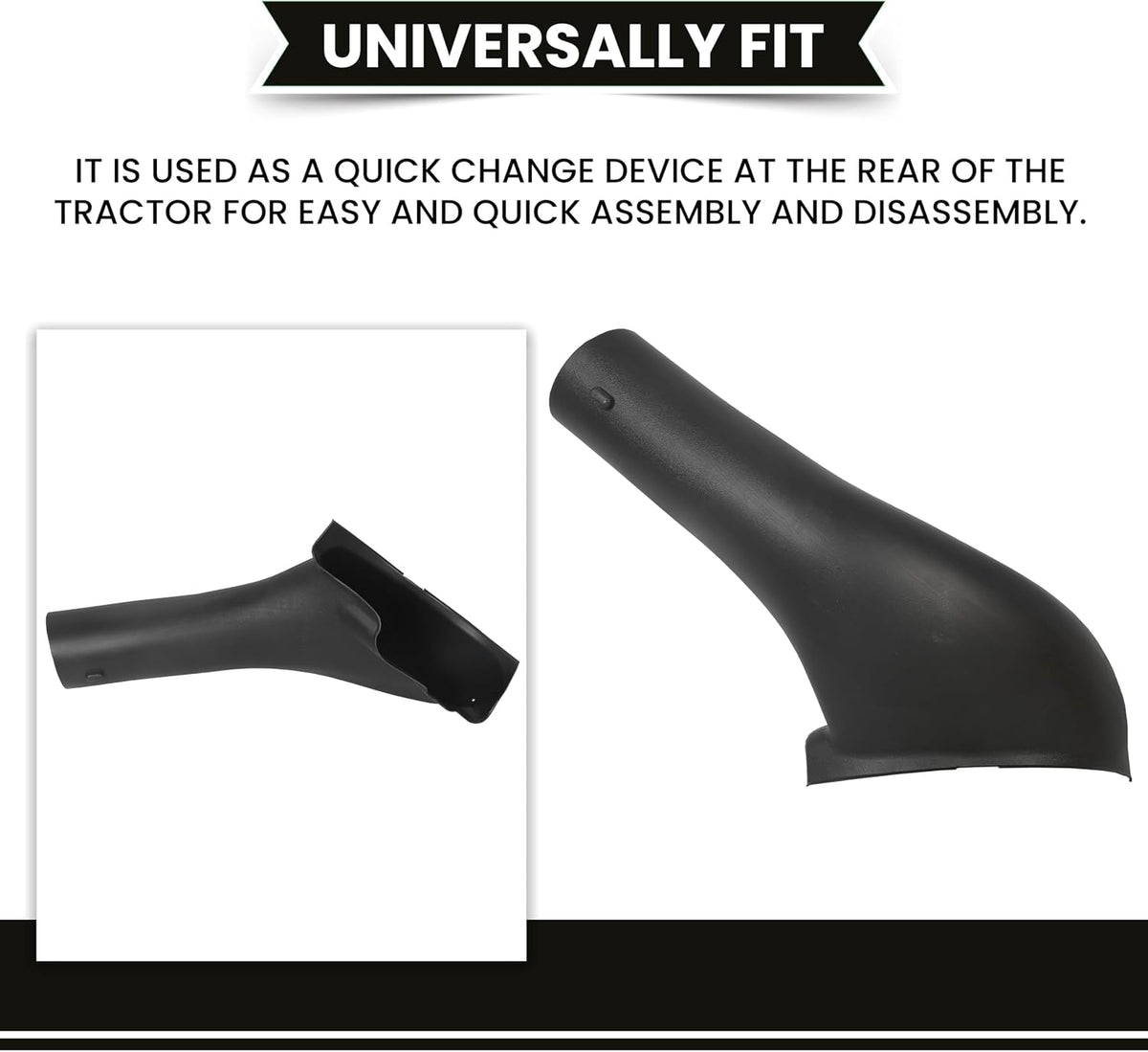 HECASA 46" Lower Bagger Chute Compatible with Craftsman Lawn Mowers