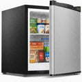 Kismile 1.1 Cu.ft Upright Mini Freezer for Dorms Apartment, Stainless Steel