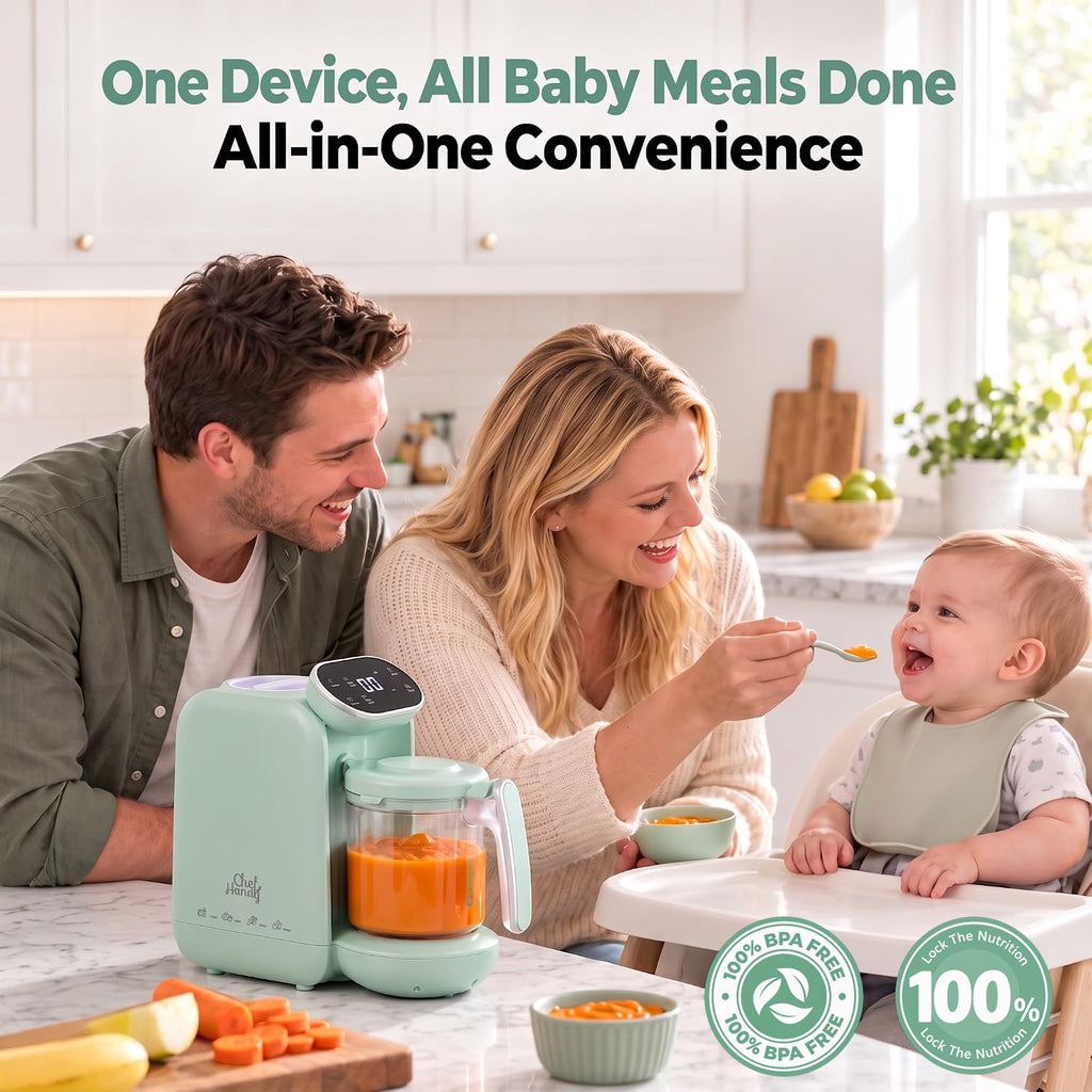 Chefhandy Baby Food Maker, Stainless Steel Steam Basket, Steamer & Blender