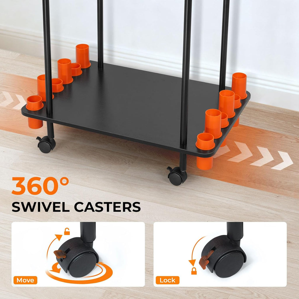 KastKing Gear Trolley V12 Mobile Fishing Rod Holder for 12 Rods or Combos