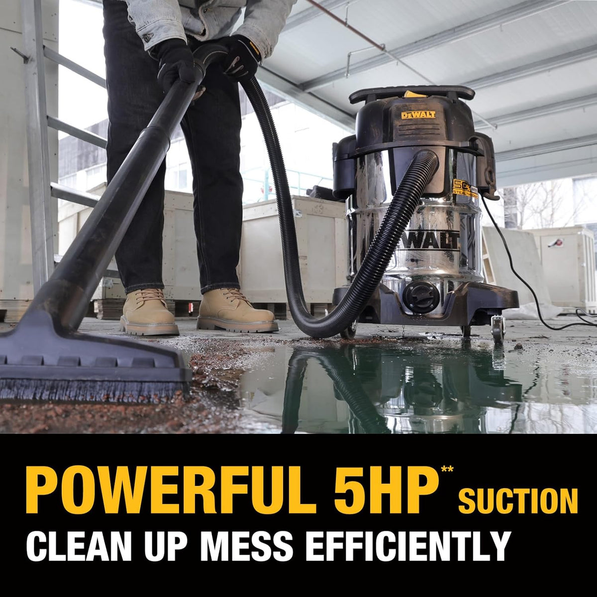 DEWALT 10 Gallon STEALTHSONIC Shop Vacuum Wet and Dry 5 Peak HP DXV10S-QT