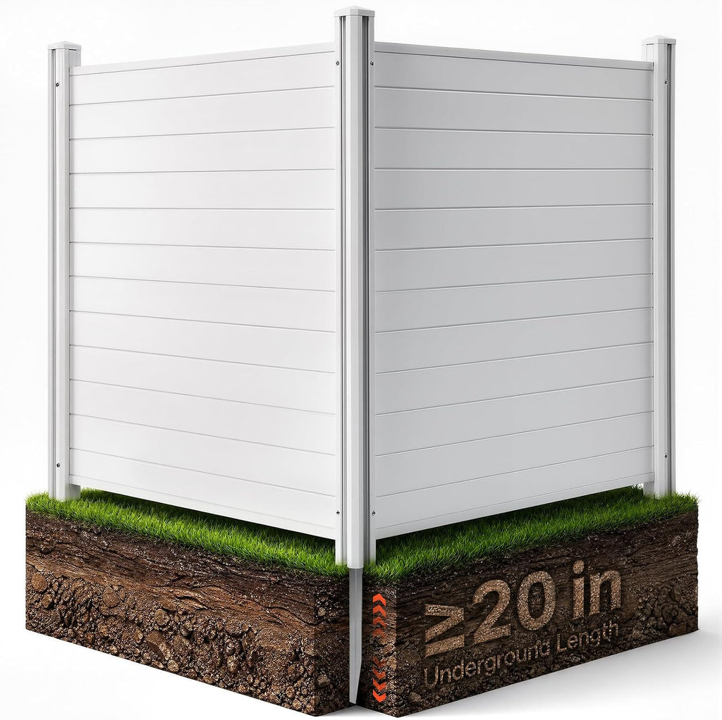 VEVOR Outdoor Privacy Screens 50" W x 50" H 2-Panel Air Conditioner Fence