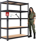 72" H Storage Shelves,Storage Shelves Heavy Duty,2400LBS Metal Shelving Units,Adjustable Garage Shelving Heavy Duty for Garage Storage,Warehouse