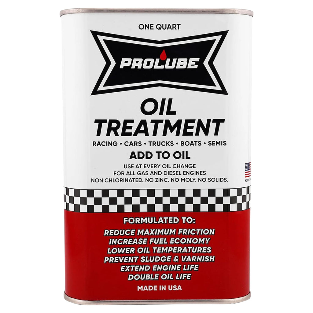 Prolube Oil Treatment - Engine Oil Additive for Gas & Diesel Engines - Reduces Wear, Noise, Vibration - Boosts Fuel Economy & Horsepower - Works on
