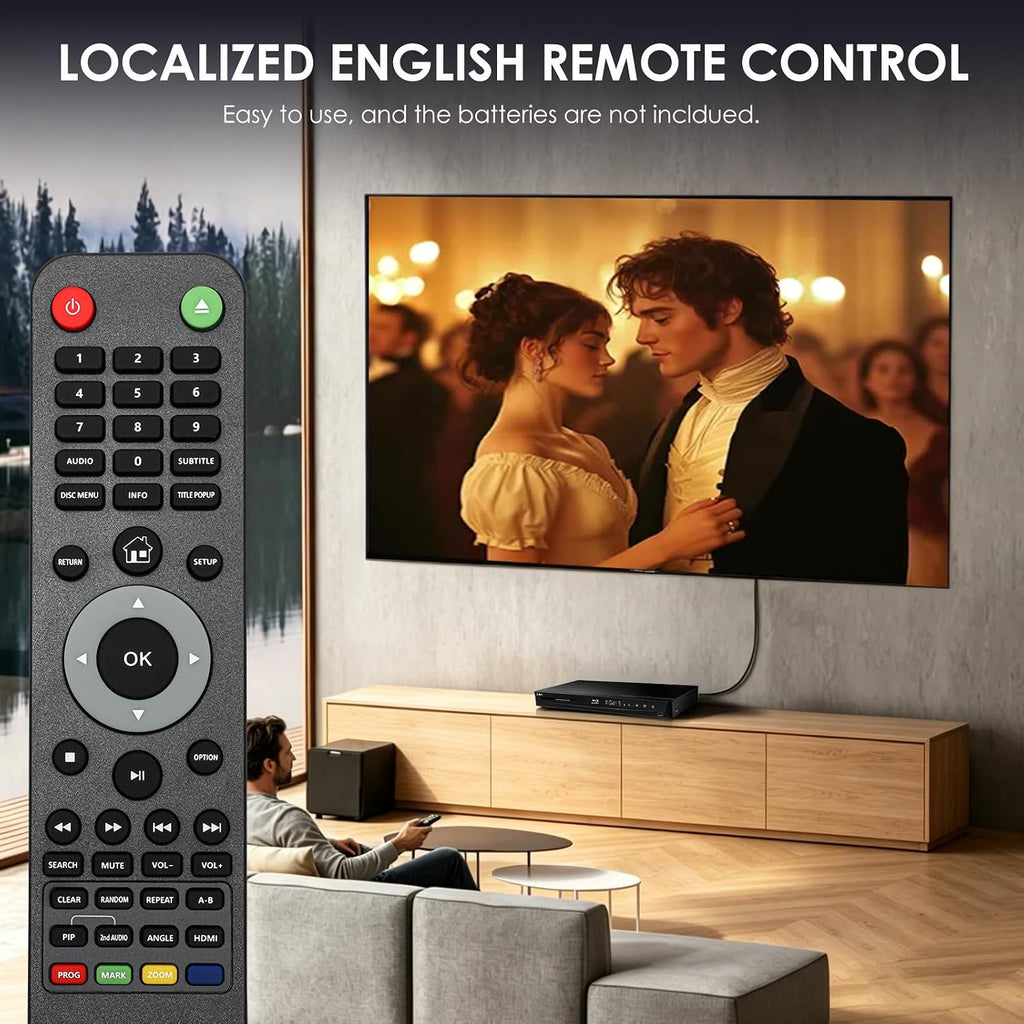 1080P 3D Blu-ray DVD Player for Home Theater, 5.1 Channel Audio Out