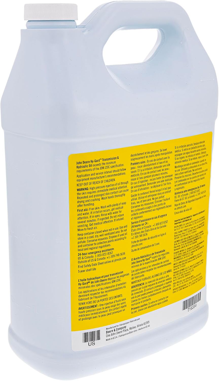 John Deere Original Equipment Gallon-Sized Hy-Gard Oil - TY6354 (2 GALLONS)