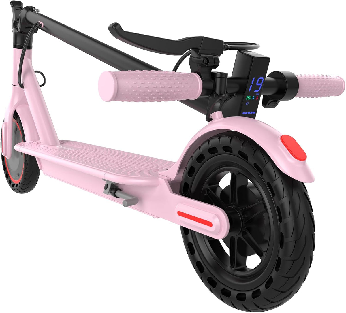 Electric Scooter - 350W/500W Motor, 8.5"/10''Solid Tires, Up to 19/22MPH& 16/21/23Miles Long-Range Portable Commuting Scooter for Adults with Double
