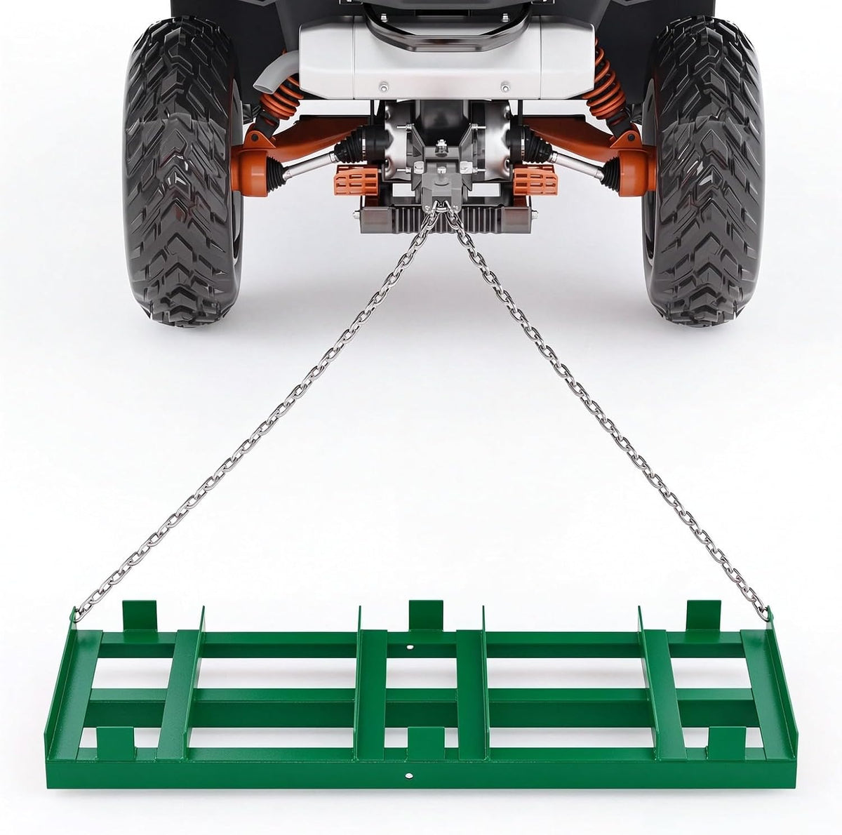 Garvee 6 FT Drag Harrow Driveway Grader, Tow Behind Lawn and Power Rake
