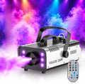 1200W Fog Machine,Halloween Smoke Machine with 6 LED Lights&Remote Control