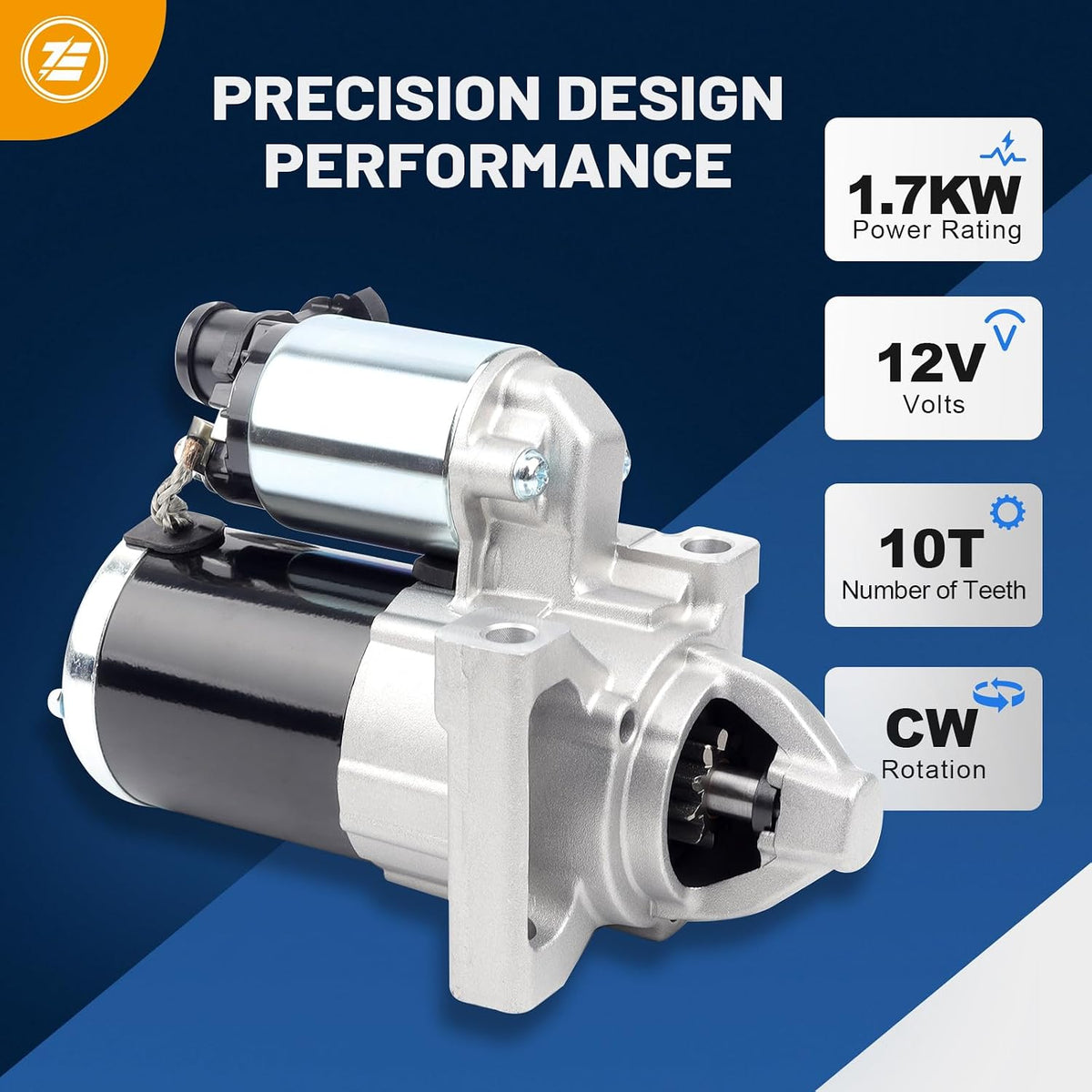 Ezexpreze 10910 New Starter for 14-18 Chevy Silverado 1500 Suburban Tahoe, Cadillac Escalade 6.2L 2015-2016, GMC Sierra 1500 V6 V8 4.3 5.3L 6.2L, for
