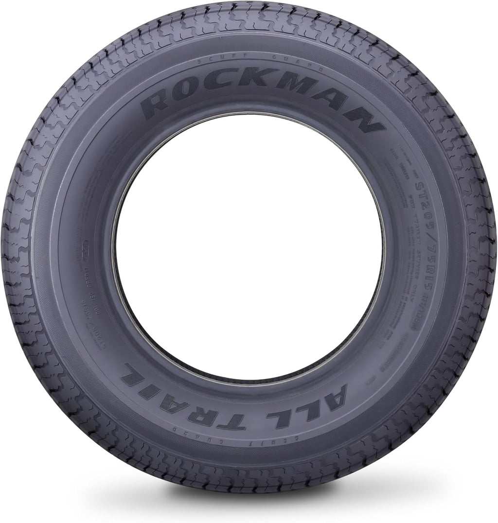 Heavy Duty Trailer Tire ST205/75R15 10-Ply Load Range E 110M, Set2