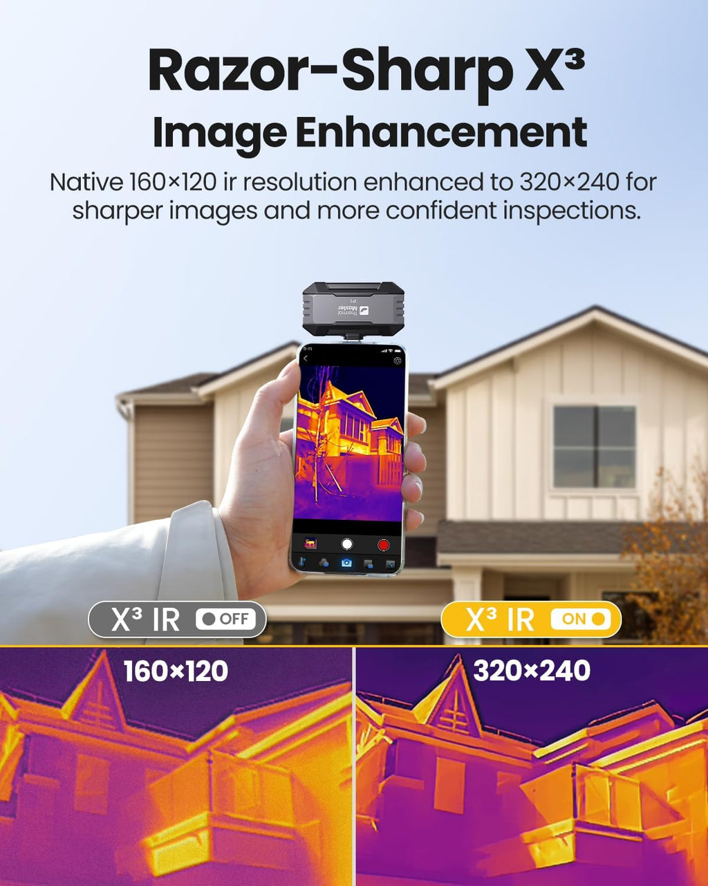 Thermal Master P1 Thermal Camera for Any USB-C iPhone & Android, 160x120 Ir