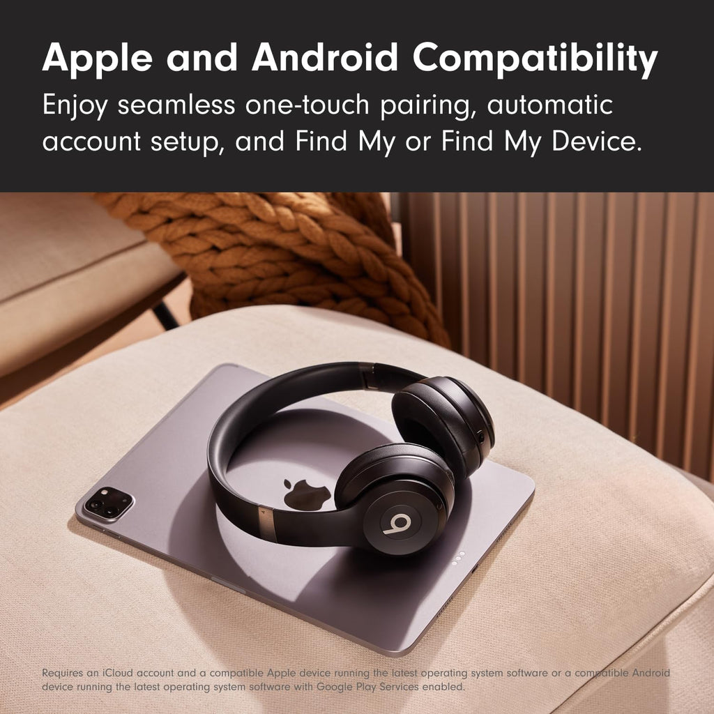 Beats Solo 4 - Wireless On-Ear Bluetooth Headphones, Up to 50-Hour Battery Life, Ultra-Lightweight Comfort, Powerful and Balanced Sound, Apple &