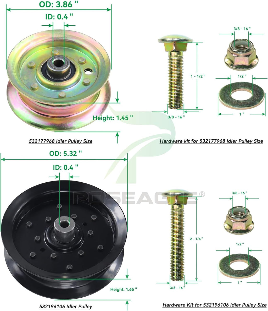 2 Pack 587819701 Spindle Assembly for Craftsman 42" YT3000 Decks