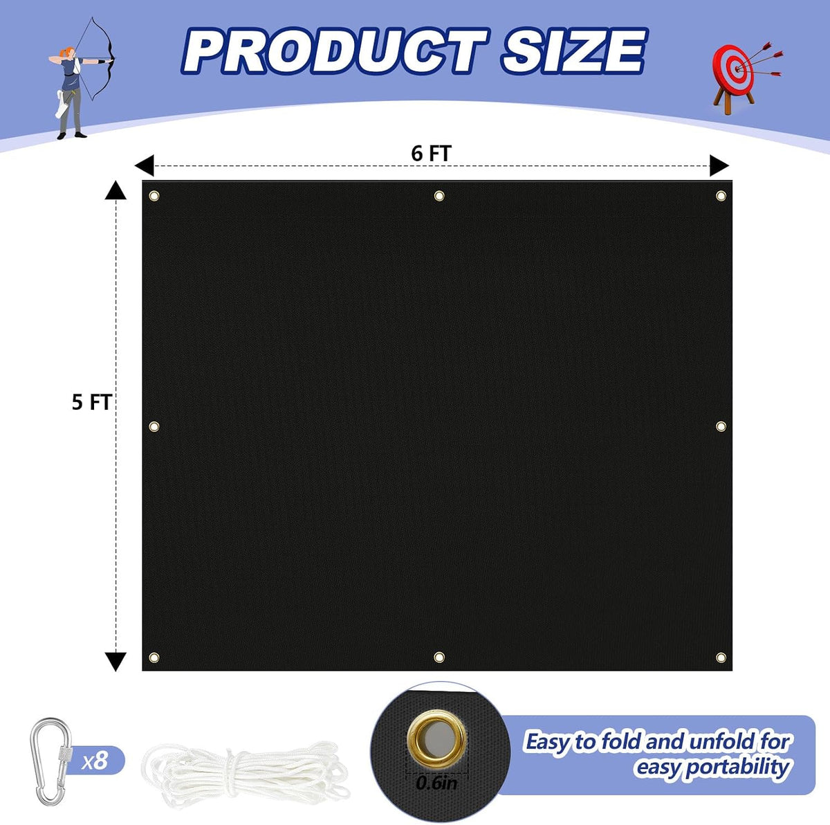 Silipull Archery Backstop Netting