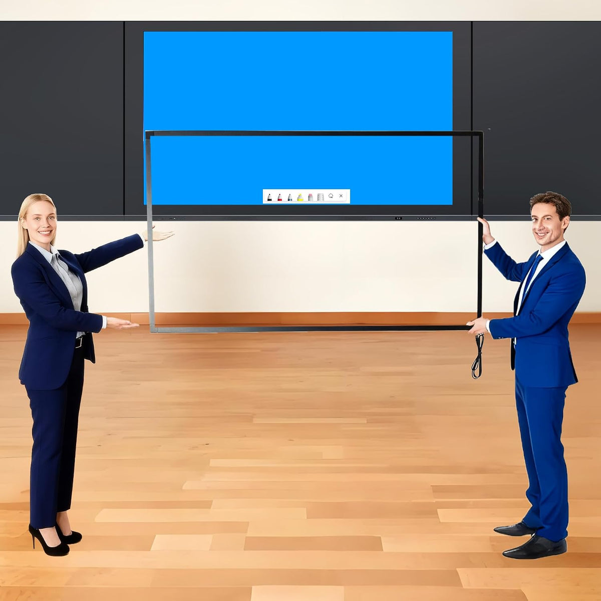 Chengying 58 inch 10 Point Multi-Touch Infrared Touch Frame, ir Touch Panel, Infrared Touch Screen Overlay