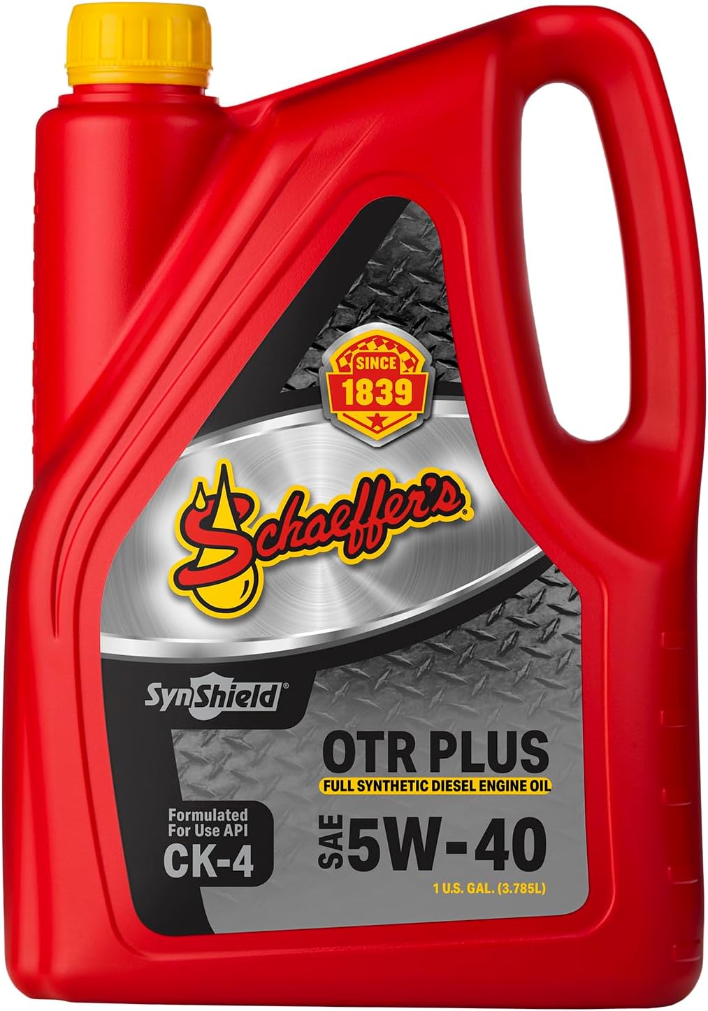 Schaeffer Manufacturing Co. 9000CK4-006S SynShield OTR Plus Full Synthetic Diesel Engine Oil 5W-40, 1-Gallon Bottle