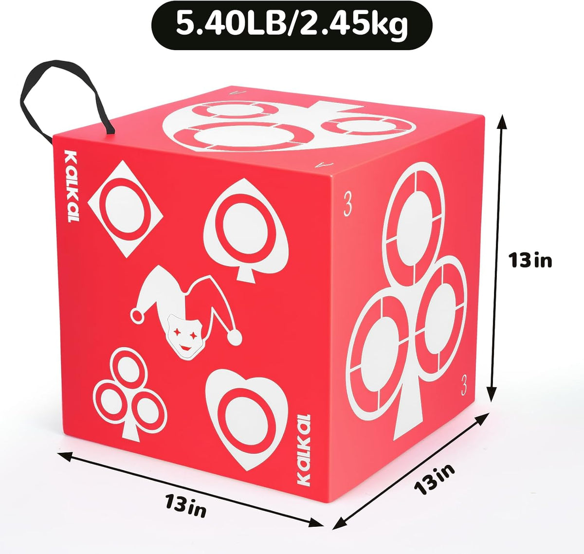 Archery Target, 6 Side Field Point Archery Target Block with Carry Handle, Easy Arrow Removal, Lightweight Poker Foam Archery Targets for Backyard