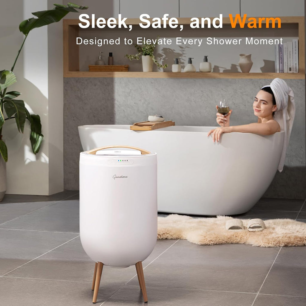 Towel Warmer Bucket with Bluetooth Speaker, 20L Large Capacity