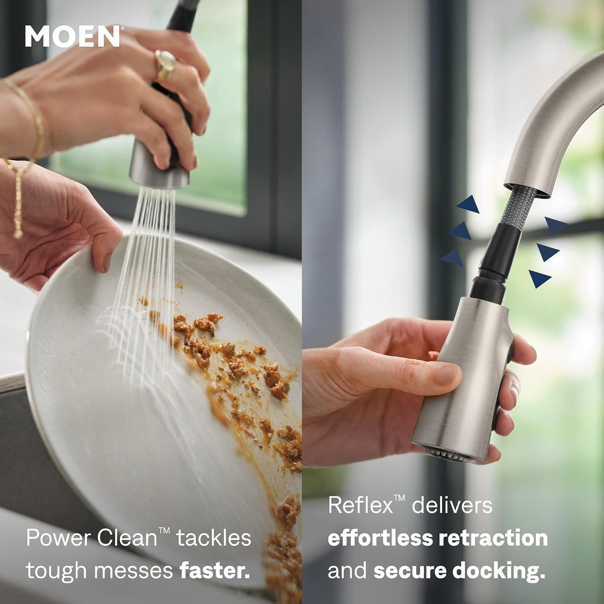 Moen Adler Pulldown Kitchen Faucet, Spot Resist Stainless, 87233SRS