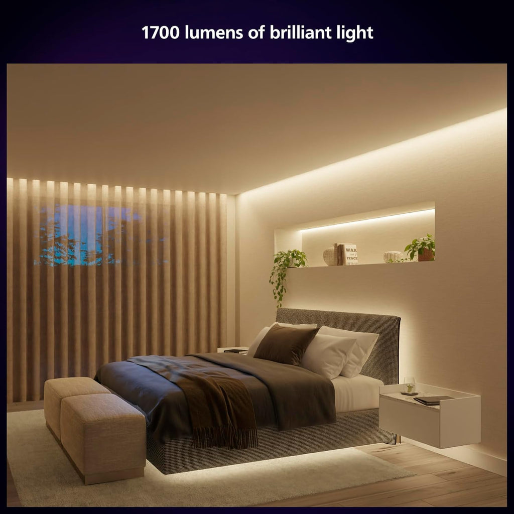 Philips Hue Indoor 16 Ft Smart LED Solo lightstrip Base Kit - 1 Pack - Control with Hue App - Compatible with Alexa, Google Assistant and Apple