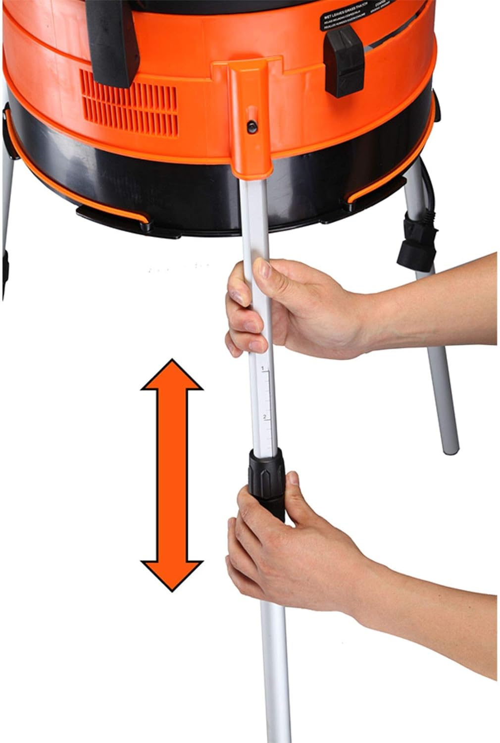 Yard Force YF8000LS Electric Leaf Mulcher/Shredder with Bonus Accessory Kit, One Size, Black/Orange