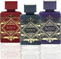 Lattafa Perfumes Bade'e Al Oud for Unisex 3 Piece Eau de Parfum Gift Set (Oud For Glory + Amethyst + Sublime) 3.4 Ounce/100 ml each