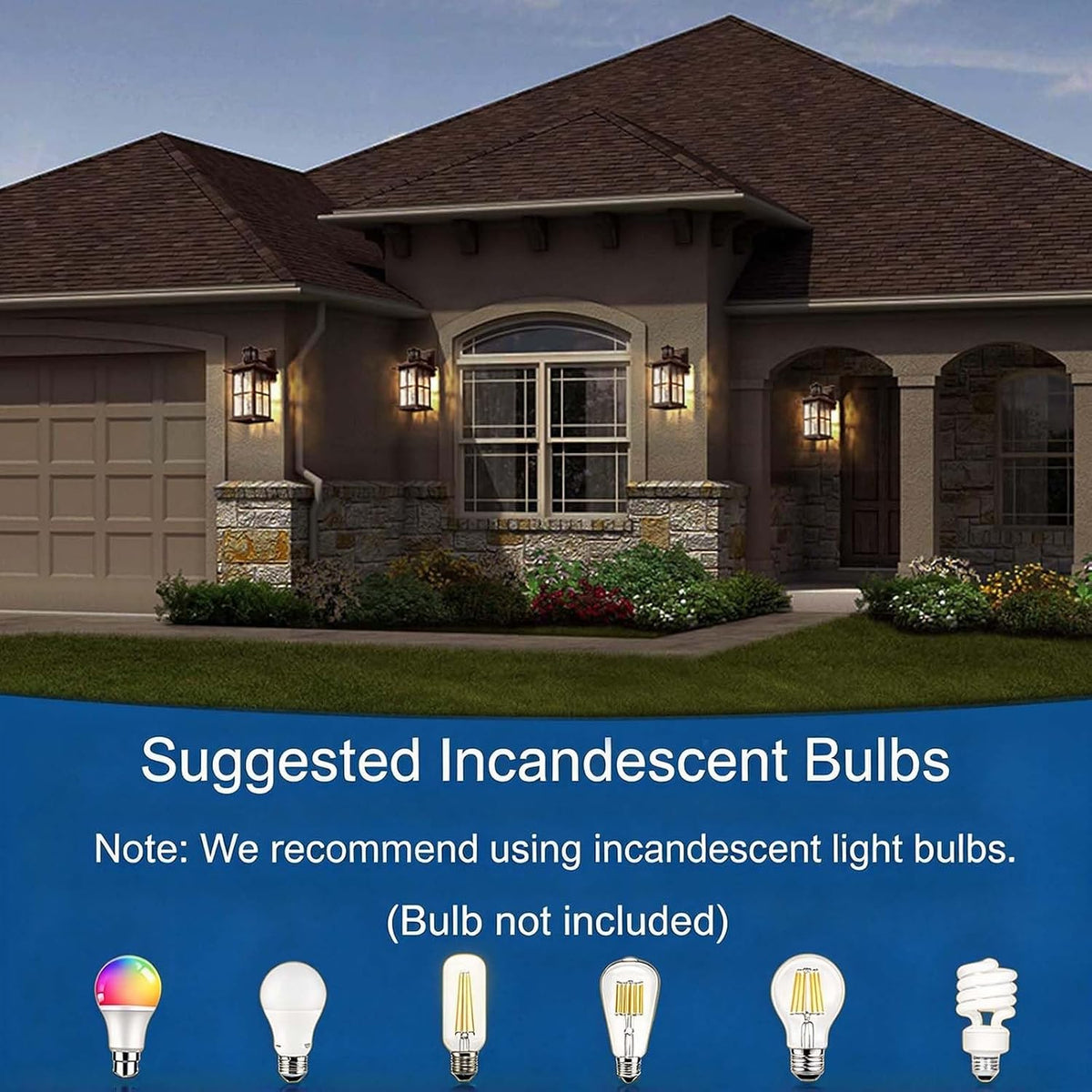 FLEDAVID 2 Pack Motion Sensor Outdoor Wall Lights Dusk to Dawn Exterior Porch Lantern Brown Outside Sconce Lighting Fixtures Rustic Farmhouse Wall