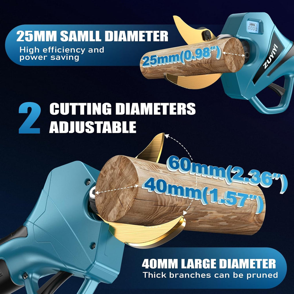 Cordless Pole Pruner for Makita 18V Battery, Electric Pruning Shears