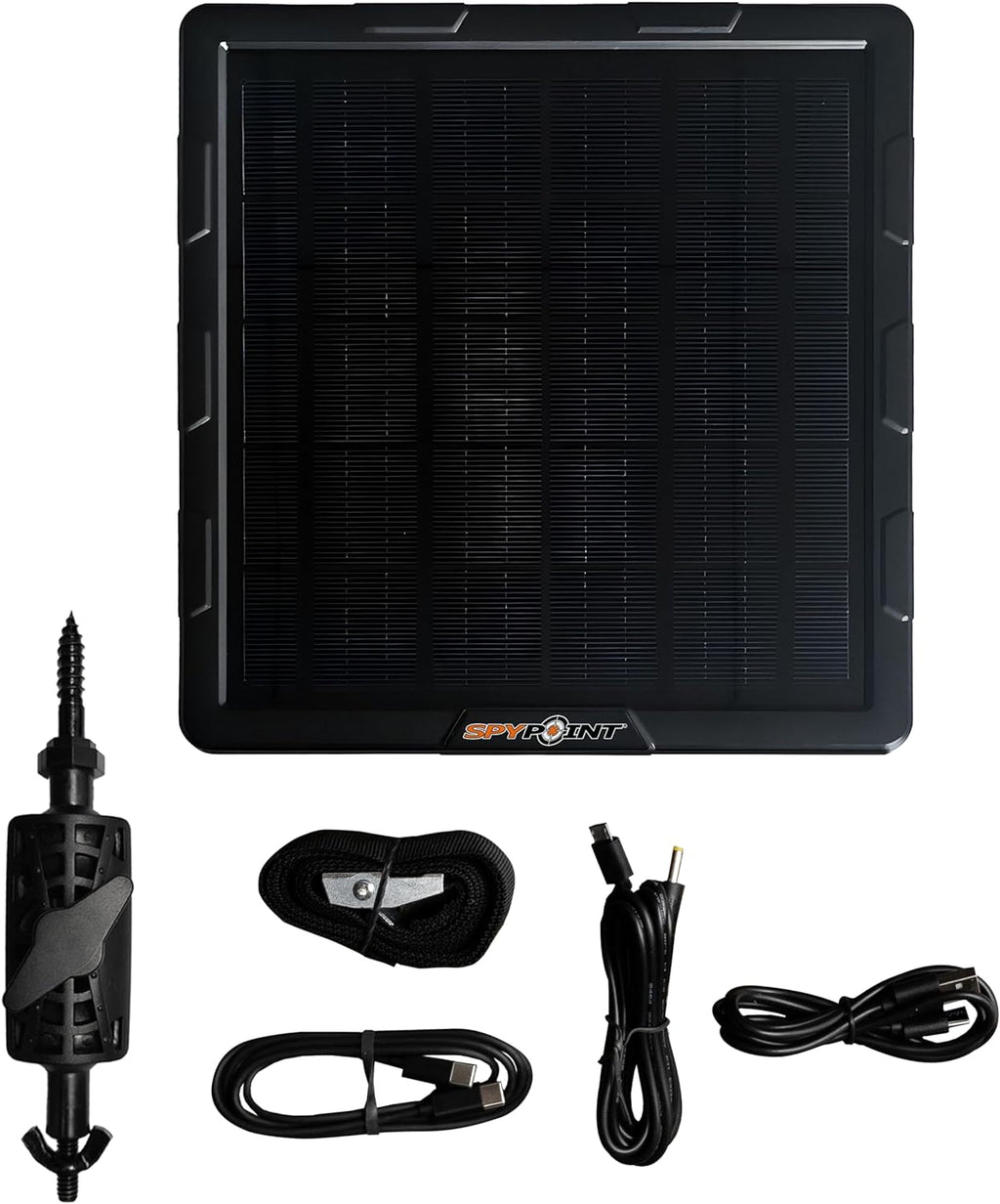 SPYPOINT Solar Panel for Trail Camera with Internal Battery for Outdoor Trail Camera Solar Panel (SPLB-10)