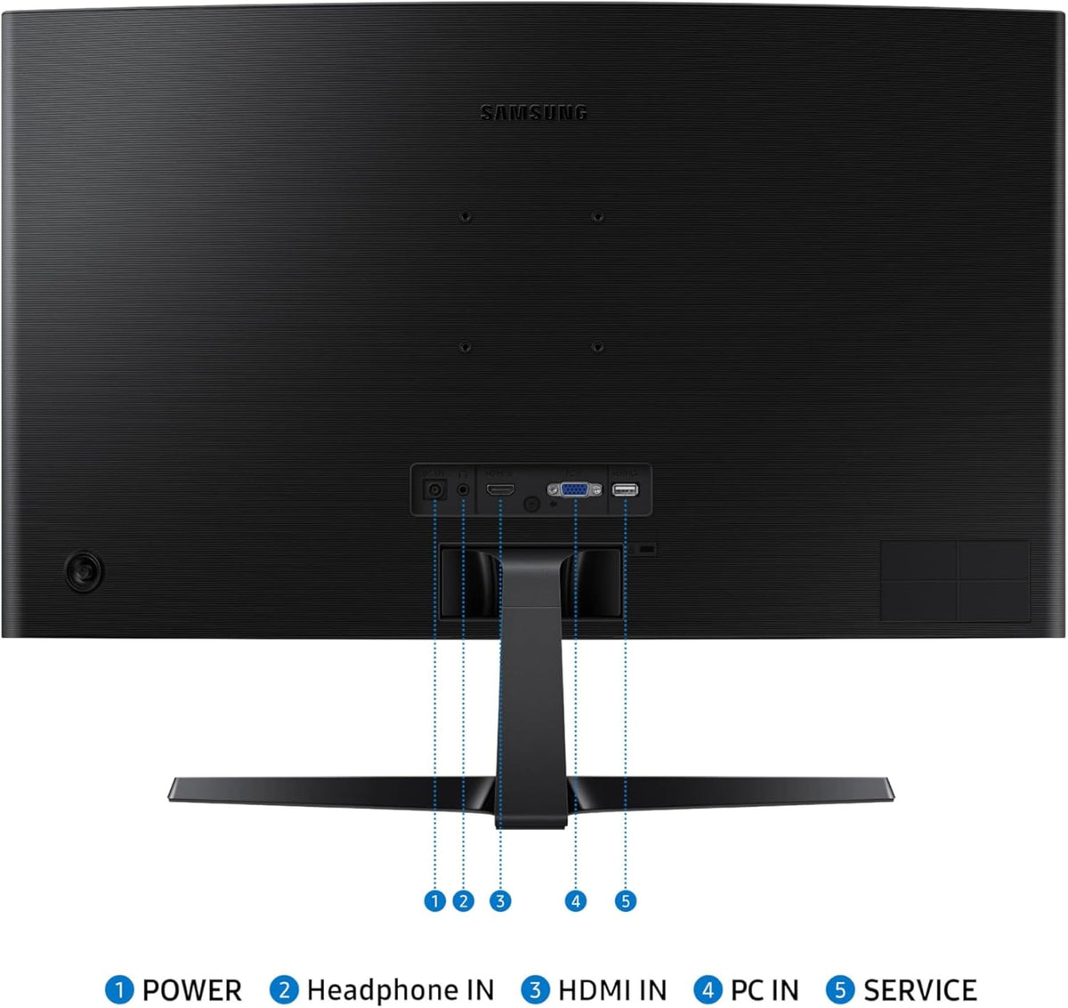Samsung 27" Essential S3 (S36GD) Series FHD 1800R Curved Computer Monitor