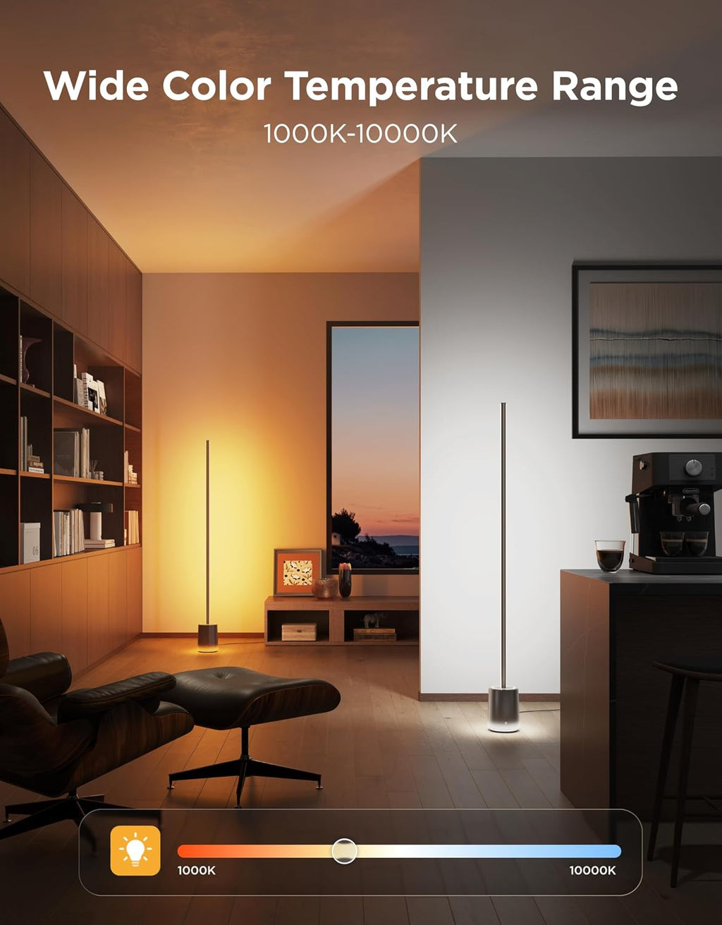 Govee Floor Lamp 3 with Luminblend+ Technology, 1000K-10000K Standing Lamp