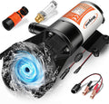 RV Macerator Pump 12V, 12GPM Quick Release Sewer Pump for RV, Boat & Camper