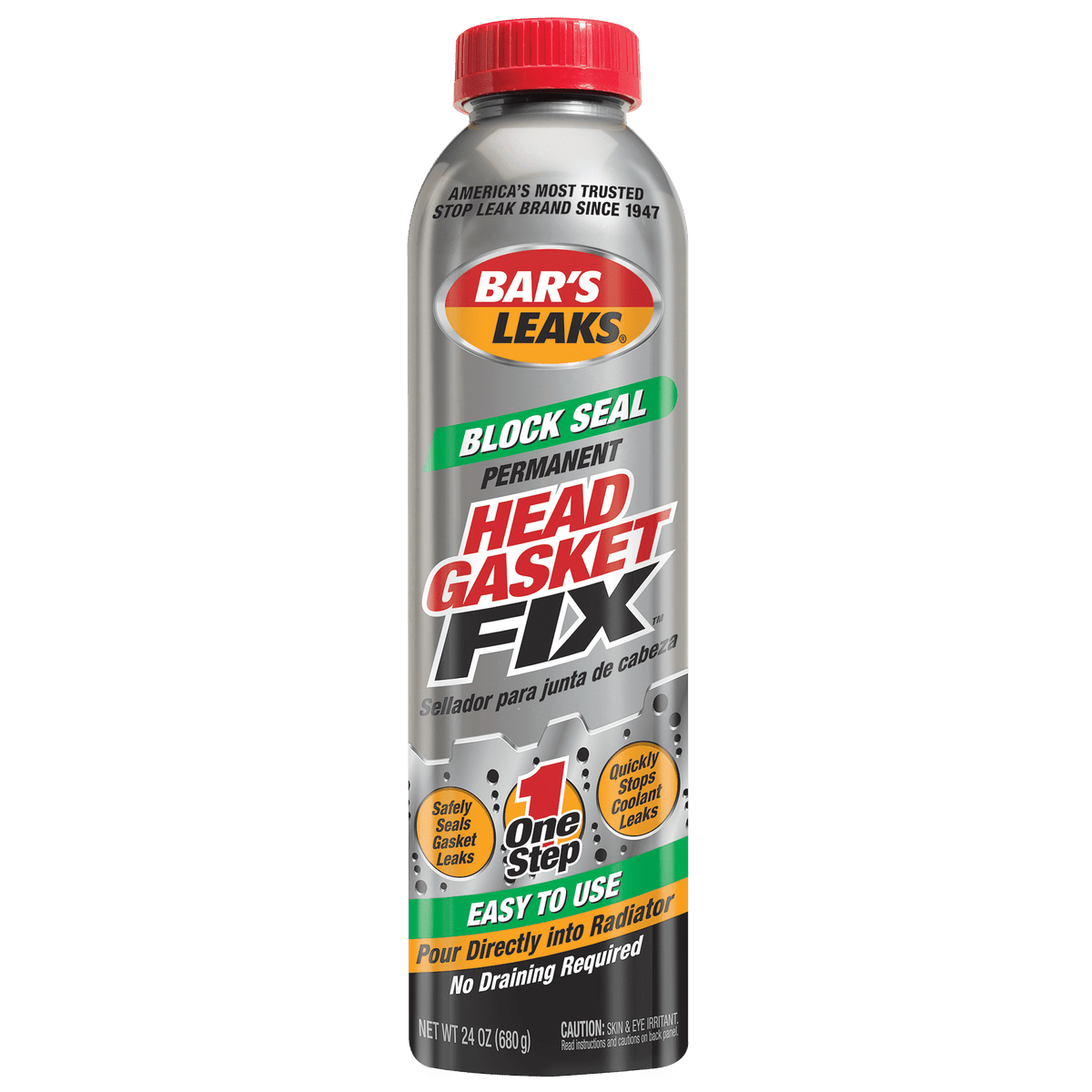2 pack) Bar's Leaks Block Seal Head Gasket Fix Automotive Additive 24 oz