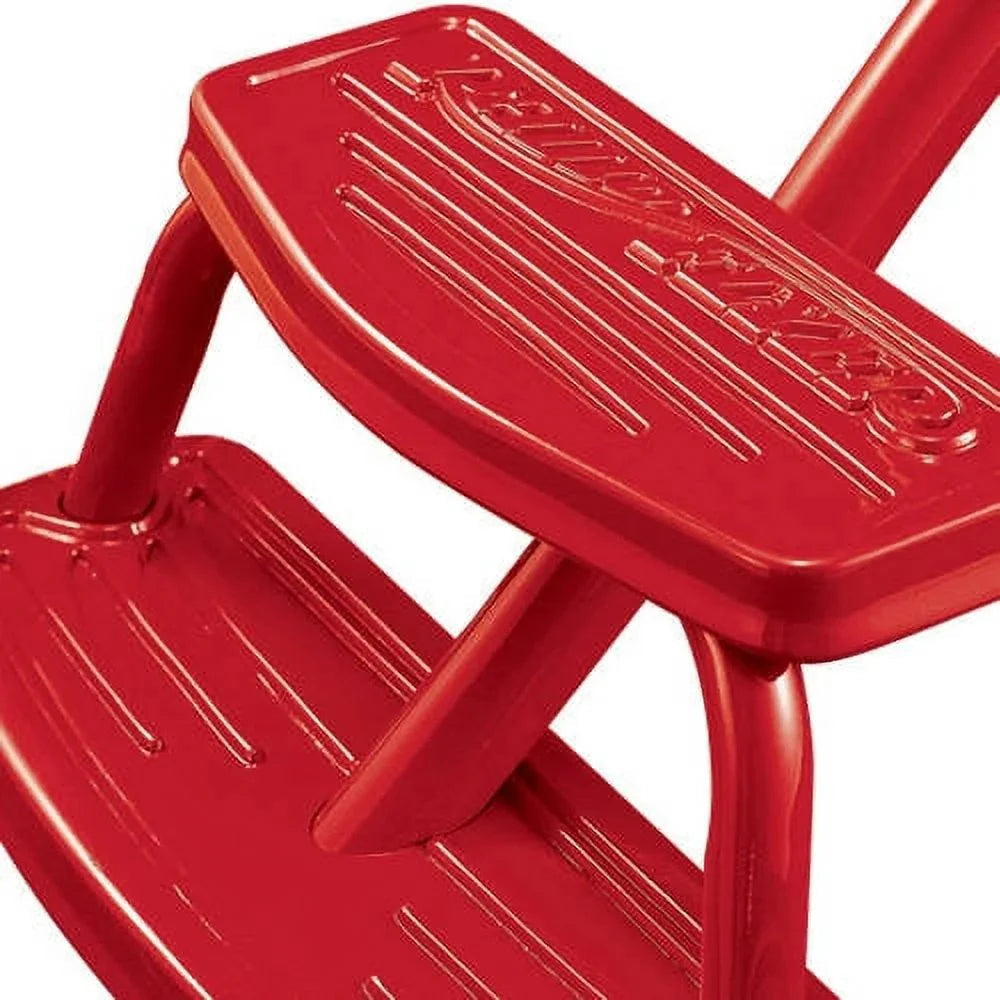 Radio Flyer Classic Red Dual Deck Tricycle, 12 Inch Front Wheel, Red, Ages 2.5-5 Years