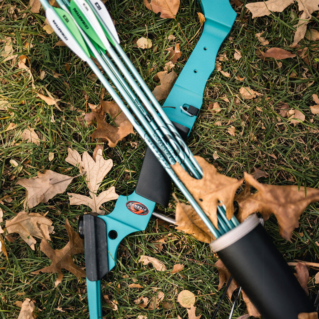 Genesis Archery Original Archery Compound Bow and Arrow Set - Right Hand Draw - Blue