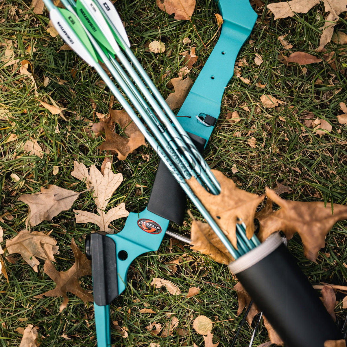 Genesis Archery Original Archery Compound Bow and Arrow Set - Right Hand Draw - Blue
