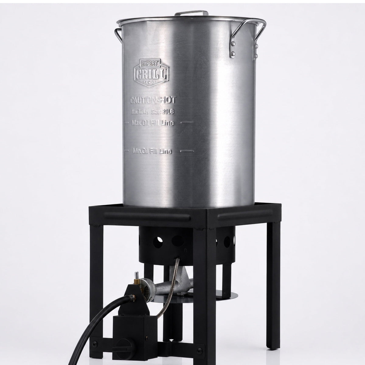 Expert Grill 30-Quart Turkey Fryer Kit with Aluminum Pot, 38,000 BTU Propane Burner