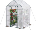 WORKPRO Greenhouse, Heavy Duty Walk-in Greenhouse (56” x 56” x 77”)
