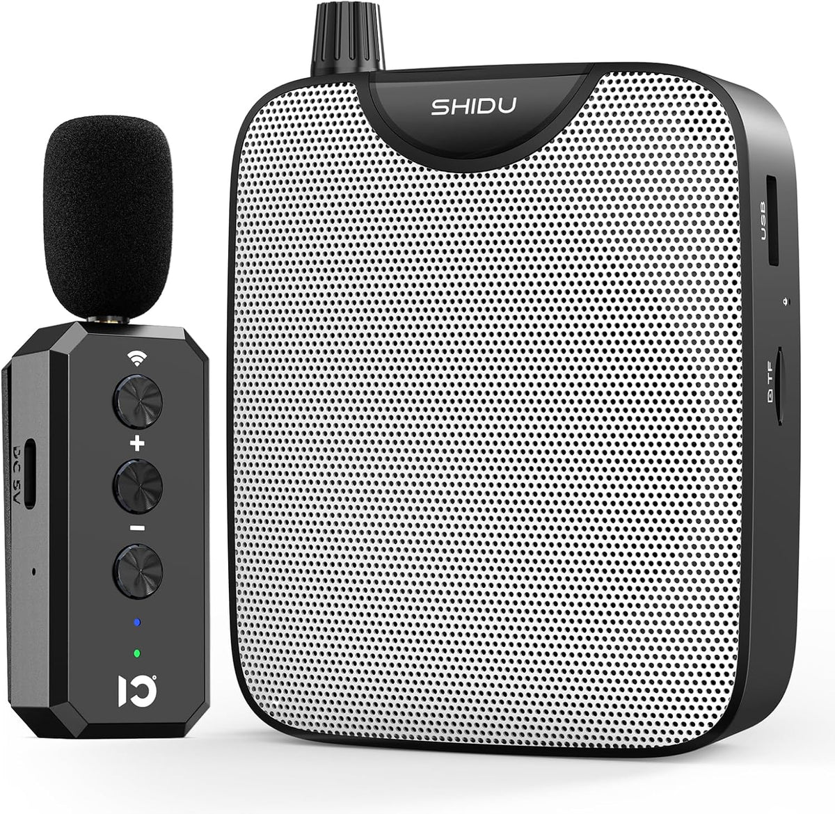 SHIDU 35W Voice Amplifier for Teachers Bluetooth Wireless Lavalier Mic