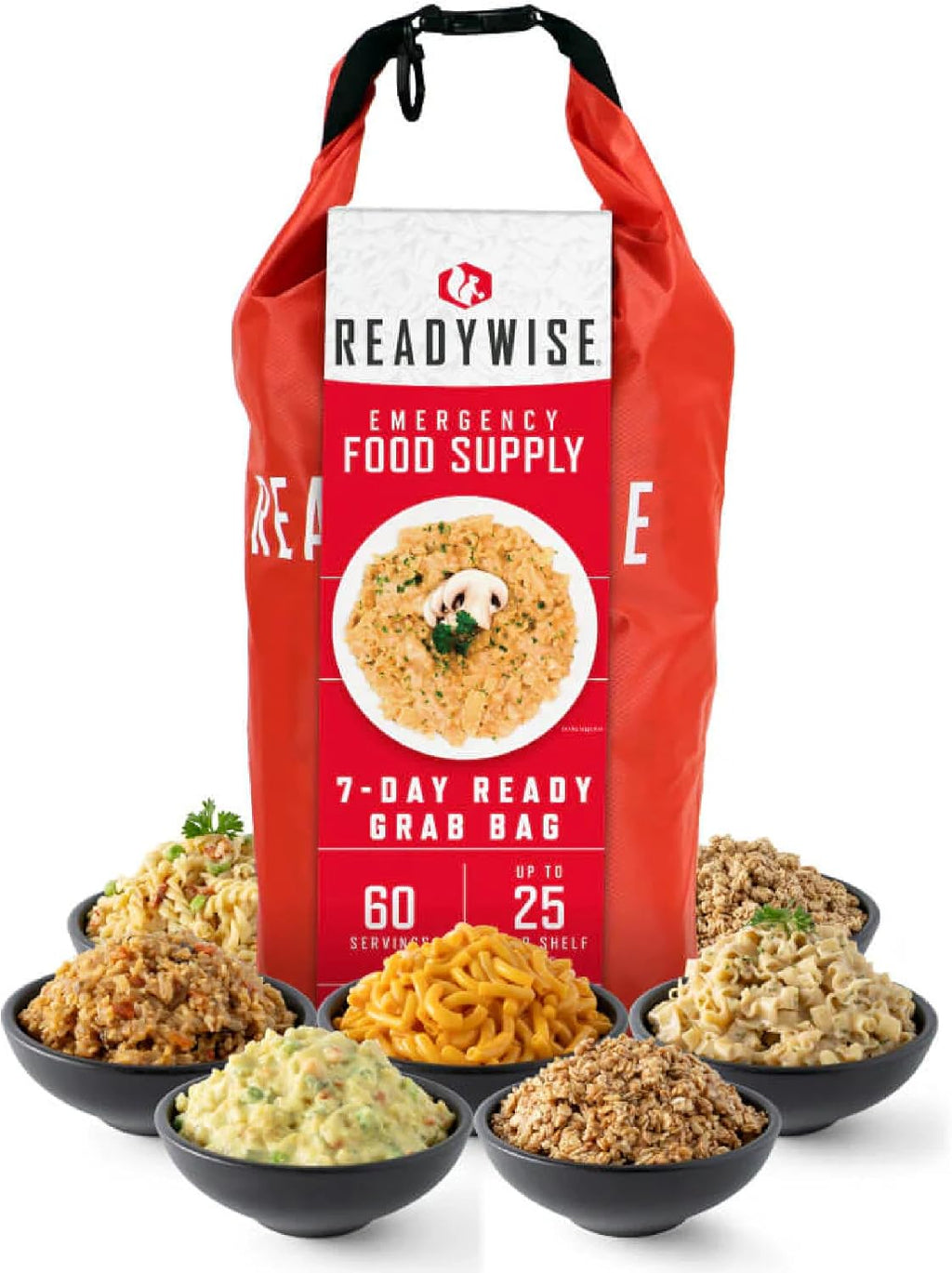 READYWISE Emergency Food Survival Supply 7 Day Grab Bag, 60 Servings