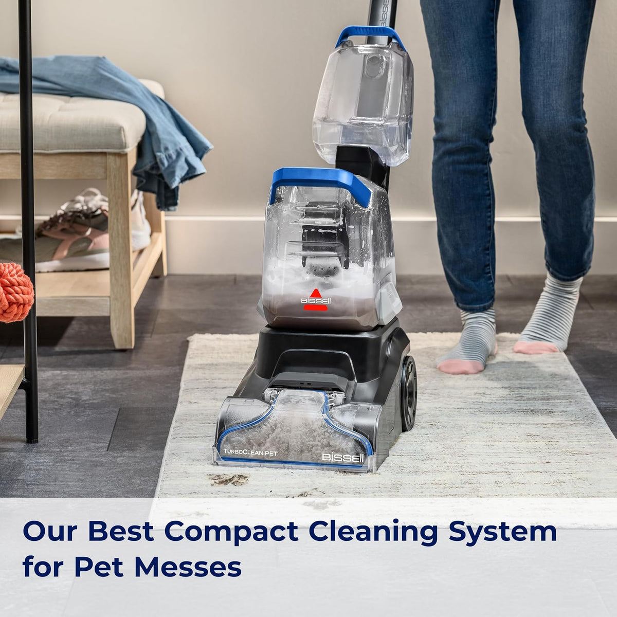 BISSELL TurboClean PET, Upright Carpet & Upholstery Cleaner, 3948